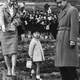 Crown prince Naruhito, then 4-years-old, takes a walk with his parents the emperor and the empress during their tour to Wada in Chiba Prefecture, in this March 23, 1964 photo.